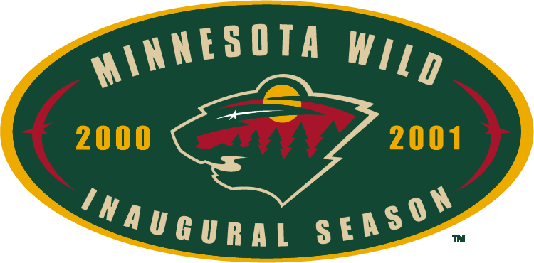 Minnesota Wild 2001 Anniversary Logo t shirts DIY iron ons